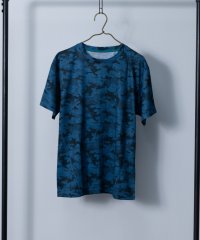 Nylaus select/吸汗速乾 デジタルカモフラージュ柄 総柄プリント ドライTシャツ/505346039