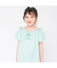 BRANSHES/シャーリングオフショダーTシャツ/505340796