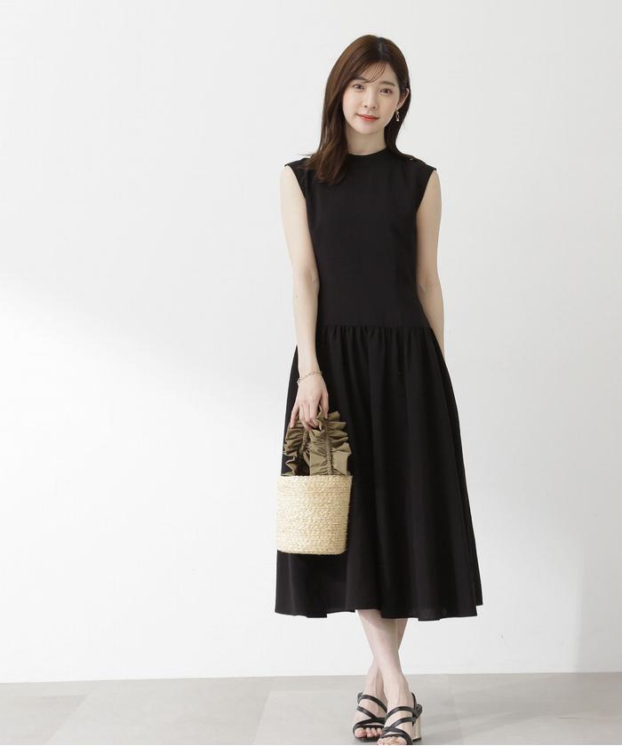 セール 50%OFF】ハイウエストティアードワンピース(505347455