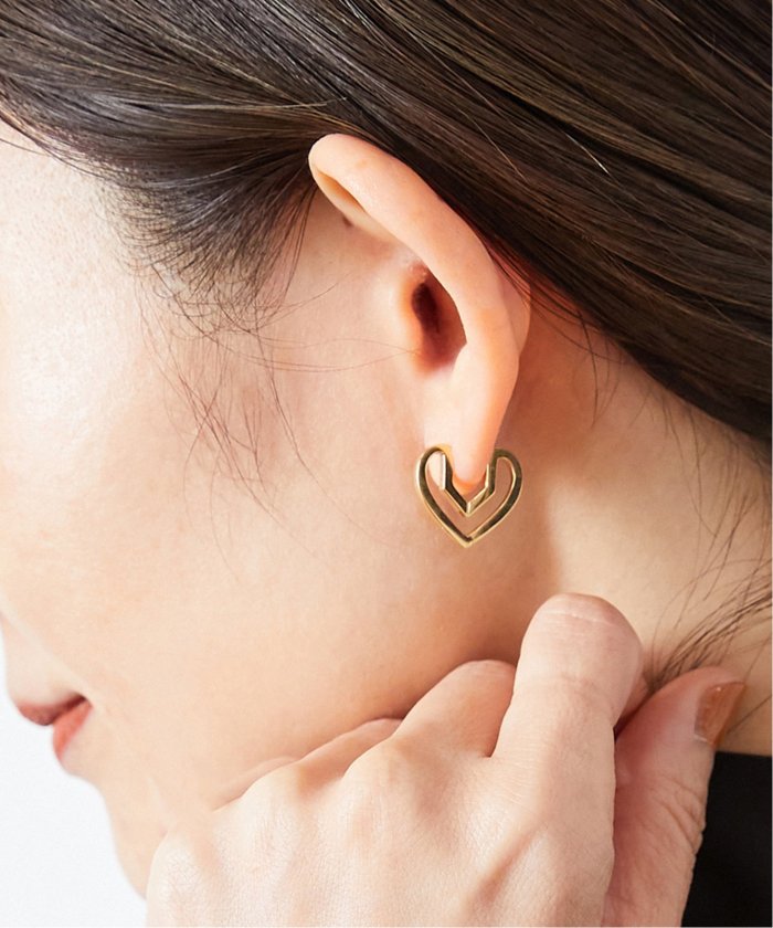 ブランド一覧 | ワールド オンラインストア PLOW /プラウ】Hug Heart Hoop Pierce (S)(505348507 アクセサリー