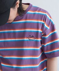 VENCE　EXCHANGE/ワンポイントマルチボーダーTシャツ/505328154