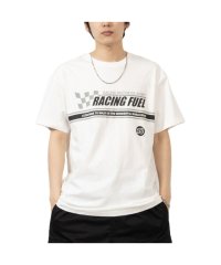 MAC HOUSE(men)/76 セブンティシックス 天竺パネルラインプリント半袖Tシャツ 33231307/505343870