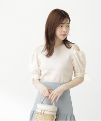 PROPORTION BODY DRESSING/肩あきリボンニット/505347460