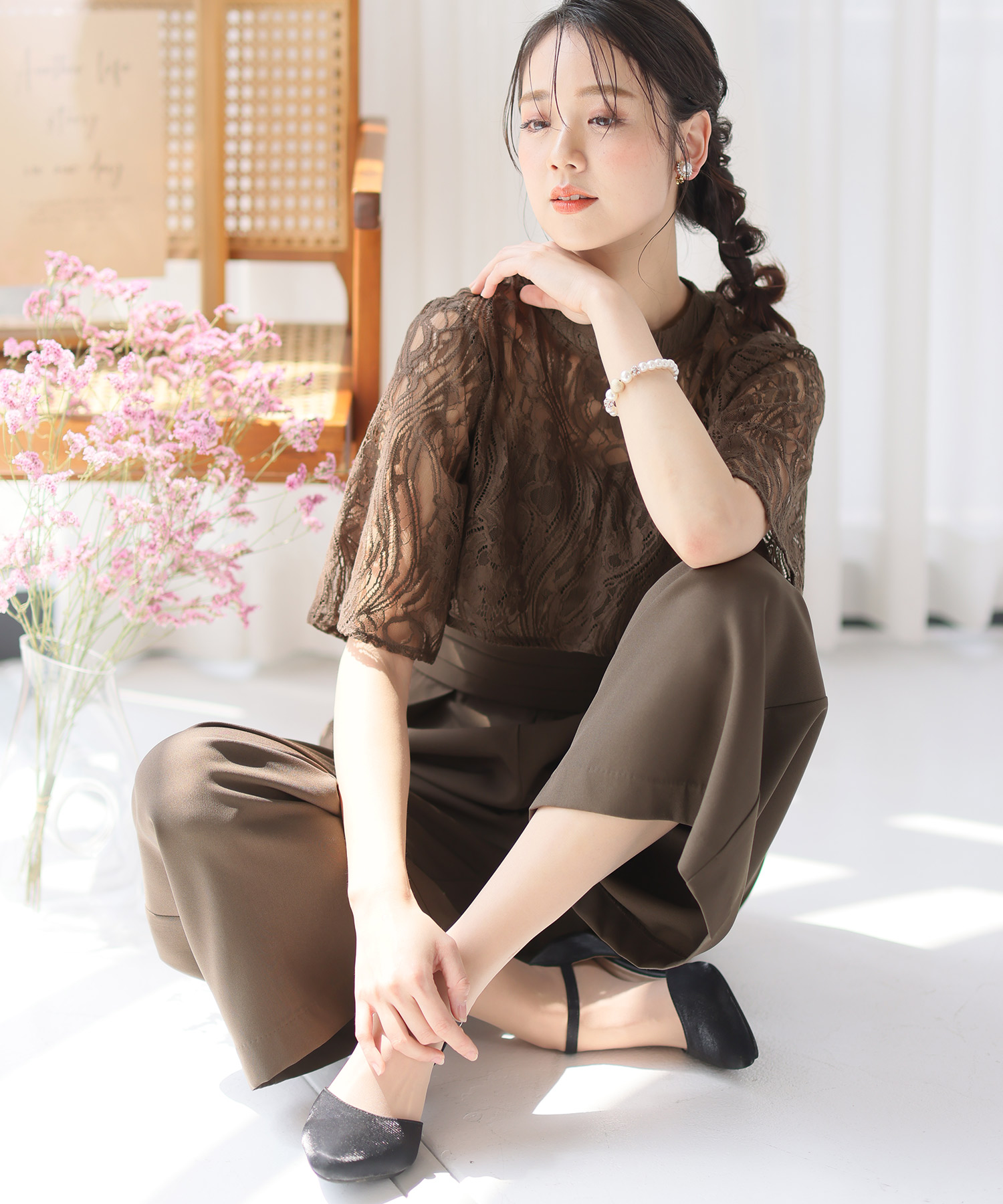 プールヴー PourVous オールインワンパーティードレス結婚式