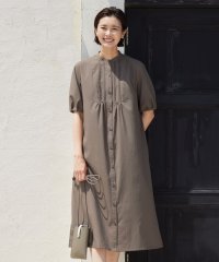 J.PRESS LADIES（LARGE SIZE）/【洗える・イージーケア】ソフトタイプライター バンドカラー ワンピース/505350716