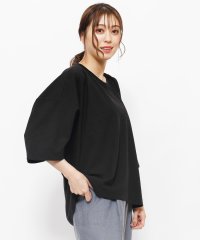 mili an deni/クールスラブビッグトップス 接触冷感 クルーネック ドロップショルダー カットソー 半袖 M L トップス レディース/505370569