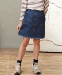 ikka kids/フリンジ前ボタンデニムスカート（120〜160cm）/505341261