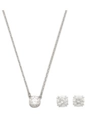 swarovski/スワロフスキー ネックレス アクセサリー ピアス アクセサリー コンステラセット シルバー ホワイト レディース SWAROVSKI 5647663/505371939