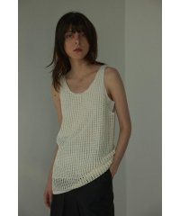 BLACK BY MOUSSY/mesh knit tanktop/505373600