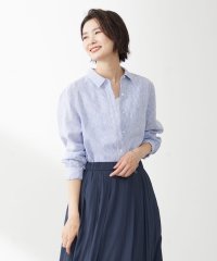 J.PRESS LADIES（LARGE SIZE）/【洗える】リネン シャツ/505340479