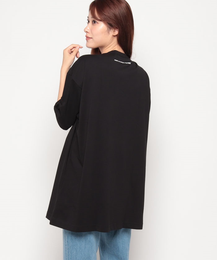 FERRAGAMO直営店 シルクブレンドTシャツ ブラック 4.jpg