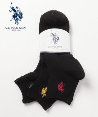 US POLO ASSN/Q.黒無地 U.S. POLO ASSN. 刺繍3P/505346285