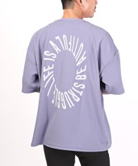 LUXSTYLE/ネックレス付き梨地プリントTシャツ/Tシャツ メンズ 半袖 半袖Tシャツ ビッグシルエット カットソー トップス 梨地/505372256