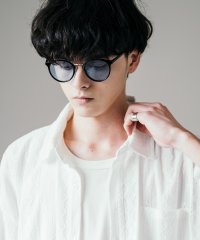 Rocky Monroe/ロッキーモンロー Rocky Monroe サングラス カラーレンズ メンズ レディース 伊達メガネ 丸眼鏡 丸型 コンビボストン UVカット 紫外線対策 薄い/505374768