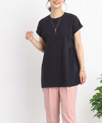 SHOO・LA・RUE　DRESKIP/【接触冷感】ふんわり異素材 切り替えデザインTシャツ/505375264