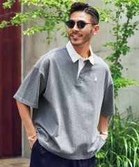 JIGGYS SHOP/US.POLO ASSN.(ユーエスポロアッスン) ブランド別注オーバーサイズ半袖ラガーシャツ / メンズ ゆったり おしゃれ ポロシャツ 半袖 ヘビーウェイト/504715034