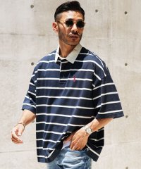 JIGGYS SHOP/US.POLO ASSN.(ユーエスポロアッスン) ブランド別注オーバーサイズ半袖ラガーシャツ / メンズ ゆったり おしゃれ ポロシャツ 半袖 ヘビーウェイト/504715034