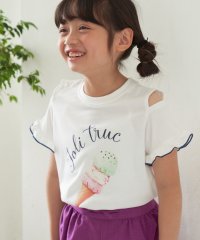 ROPE' PICNIC　KIDS/【KIDS】肩見せアイスクリーム転写プリントTシャツ/505376531