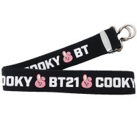 cinemacollection/BT21 キャラクター バックル付き ゴムバンド スクールベルト COOKY LINE FRIENDS プレゼント 男の子 女の子 ギ /505361558