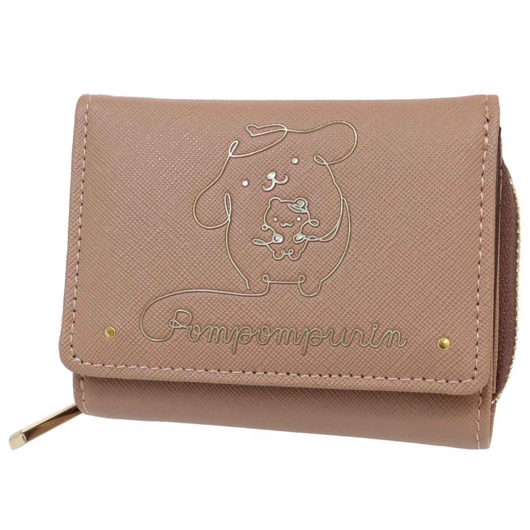 & chouette ポムポムプリン コレクション フリル三つ折り財布 & chouette】《推し事》「ポムポムプリン」コレクション フリル