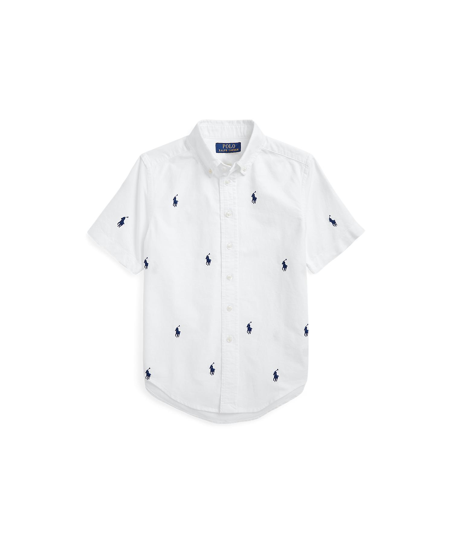 【美品】ポロラルフローレン オックスフォード カラフル ポニー刺繍 長袖シャツ