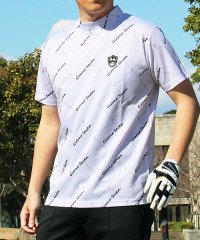 TopIsm/トップイズム TopIsm ゴルフウェア モックネックシャツ メンズ GIORNO SEVEN ジョルノセブン ハイネックTシャツ 半袖 トップス 総柄 ロゴ /504801292