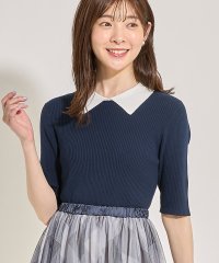 tocco closet/襟付きバイカラーリブニットプルオーバー/505351354