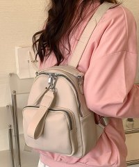 Amulet/アミュレット Amulet フェイクレザーミニリュック 鞄 レディース 韓国ファッション 10代 20代 30代 オフィスカジュアル 無地 ミニバッグ 大容量 /505379947