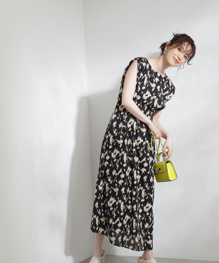プリントバックレースワンピース《S Size Line》(505380143