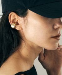 marjour/ROUNDED HOOP EARCUFF/505380274