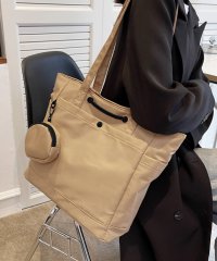 Amulet/アミュレット Amulet ミニポーチ付きトートバッグ レディース 鞄 肩かけ 韓国ファッション 10代 20代 30代 オフィスカジュアル 大容量 大きいサイ/505380394