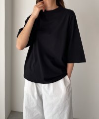 CANAL JEAN/harmonie －OrganicCotton－(アルモニ オーガニックコットン)天竺ハイネックビッグTシャツ/505380724