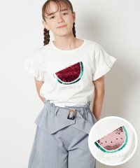 a.v.v(KID'S)/[100－130]袖フリルスパンコールＴシャツ/505330790