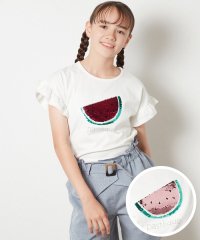 a.v.v(KID'S)/[140－150]袖フリルスパンコールＴシャツ/505330795