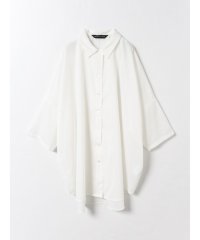 mizuiro ind/mizuiro ind ハーフスリーブワイドシャツチュニック/505334032