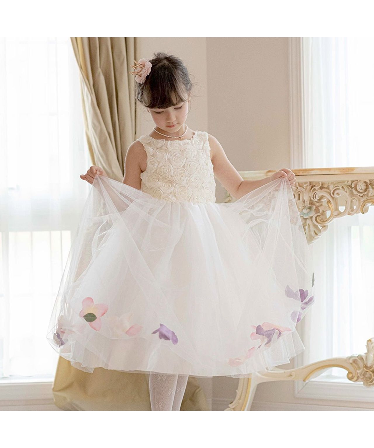 SALE★花びらが舞うシフォンドレス PIROUETTE F38【追・関込】 楽天市場】演奏会 ロングドレス 母親 結婚式 演奏会用ドレス