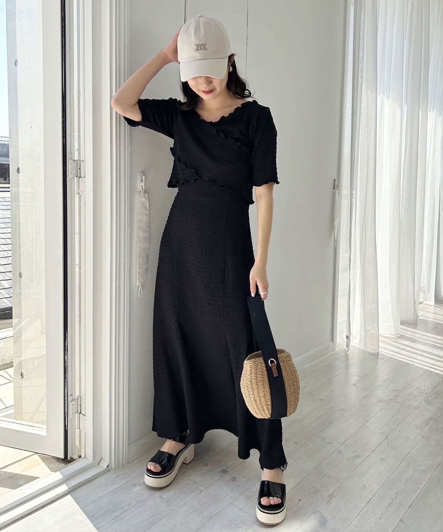 Maria de la Croix ワンピース ナースキャップ セット グレー
