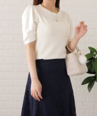 Lace Ladies/レースレディース Lace Ladies ラウンドネックギャザーニットプルオーバー/505381485