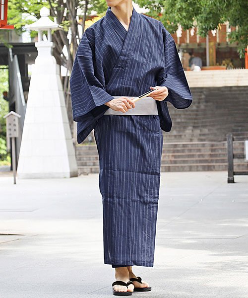 セール15%OFF】浴衣 ゆかた 綿100% 帯と下駄と 扇子と 浴衣の4点セット 男性浴衣 男性和服 メンズファッション メンズ浴衣 春夏(505385128) トップイズム(TopIsm) d fashion 浴衣と下駄と小物入れと小銭入れ