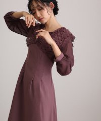 PourVous/プールヴー PourVous ミモレ丈&七分袖フォーマルエンジェルスリーブセレモニー結婚式パーティードレス ワンピース 20代 30代 40代/505385632