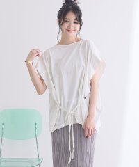 PourVous/プールヴー PourVous ショルダータックフレンチスリーブカットソー/505385636