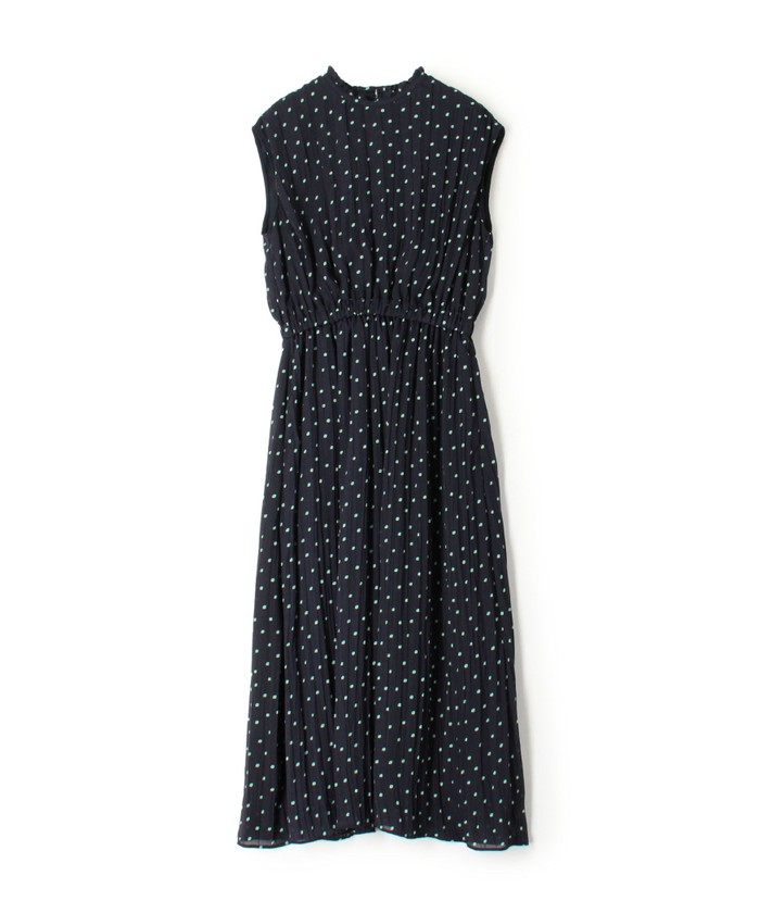 セール 40%OFF】プリーツプリント ノースリーブワンピース セール 40%OFF】プリーツプリント ノースリーブワンピース