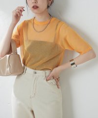 OLIVE des OLIVE/【natural couture】シアー半袖配色ニット/505379691