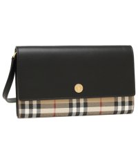 BURBERRY/バーバリー 長財布 ショルダーバッグ ブラック ベージュ レディース BURBERRY 8058001 A1189/505385549