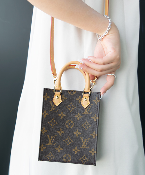 セール】LOUIS VUITTON ルイ ヴィトン PETIT SAC PLAT プティット ...