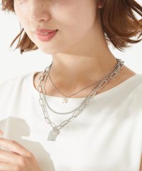 VitaFelice/3連チェーンネックレス【aroco/アロコ】 レディース 2連 18k パール 金属アレルギー対応 ステンレス製 18kコーティング/505374084