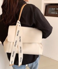 MAISON BREEZE/【MAISON BREEZE】PUレザー 2WAY ショルダーバッグ ハンドバッグ ワンハンドル リボン フラップバッグ KNF012/505383174