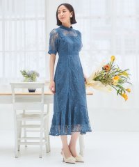 DRESS+/ワンピース ドレス レース タイト 結婚式 5分袖/505388482