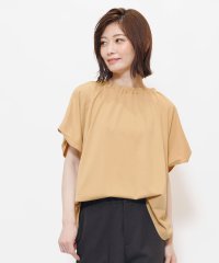 mili an deni/マーセライズTシャツ クルーネック サイドスリット カットソー 半袖 無地 M L トップス レディース/505388891