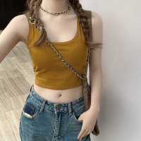 miniministore/カップ付き バッククロスタンクトップ無地/505389014